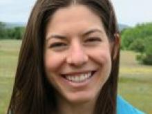 Portrait of Lauren Hallett.